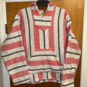 Baja Joe Red and Black Baja-Style Sweater with